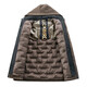 Men's warm winter cotton coat new middle-aged and elderly removable hood mid-length coat for men 2855-Navy Blue XL