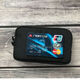
Japanese men and women's personalized zipper short coin wallet clutch coin card bag min pocket bag storage bag black canvas small