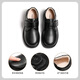 Aokang Children's Shoes Boys 2025 Spring and Autumn New Boys Black Genuine Leather Soft Sole Leather Shoes Student Children's Performance Small Single Shoes