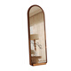 Dexu full-length mirror floor-standing mirror home light luxury high-end mirror medieval wall-mounted dressing mirror girls' bedroom simple fitting mirror black walnut 160*50cm-comes with non-slip solid wood base