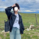 
Autumn Song of Leather Jacket for Women 2025 Autumn American Retro Brown Leather Jacket Maillard Small Trendy Lick S 80-105Jin [Jin equals 0.5 kg]