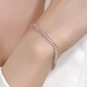 Centenary Baojinxiang Pt950 platinum bracelet for women, cross platinum chain, side chain, men's fashionable bracelet, can be stacked and given as a gift, about 16+3cm, 3.6mm wide, 10.1-10.3 grams in weight