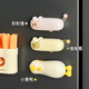 Hualeji cute magnetic food sealing clip kitchen small household vacuum sealing machine snack seasoning sealing clip refrigerator sticker cute sealing clip coffee bear
