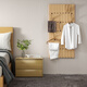 
Pupan piano key hanger wall porch coat rack creative solid wood North American black walnut beech storage rack North American black walnut vertical board 16855