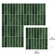 Dark green red gray blue long strip wall stickers imitate marble self-adhesive crystal dripping glue imitation handmade brick wall customization dripping material 30*30CM11 pieces 1 square MT1391