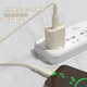 HAPPYMAKER适用苹果iphone15promax数据线保护套手机快充15充电器保护套14手机壳13防折断缠绕绳双接口线套 苹果20W四件套【薄荷绿-线套一色】带防尘塞款