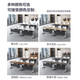 Table Xiaobai folding training table and chair combination mobile conference table with wheels splicing flip board training institution long table desk 1200*600*750