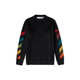 OFF-WHITEFW20 Classic Arrow Logo Print Pullover Sweater Men's Black Black XXS