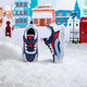 361 children's shoes, boys and girls warm cotton shoes, winter new children's cotton shoes with velvet lining, versatile winter shoes, light blue/361 white/snow blue 29