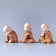 Qia Shuo creative antique little monk ornaments Buddhist Zen home living room tea table character doll bonsai landscaping decoration Suiyuan 17ABC three styles about 8.0CM high