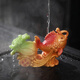 Tao Fuqi's home quality tea pet ornaments to attract wealth, cabbage, tea table decorations, tea trays, tea sets, accessories, color-changing tea to play with, color-changing koi carp, dark color