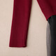 Cypress House Contrasting Color V-Ausschnitt Mesh Kleid 2025 Herbst Neue Frauenbogen Taille Midi Rock