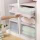 Armoire de rangement Tiroir Armoire en plastique Armoire de rangement Armoire de rangement combinaison multicouche Armoire d'exportation épaissie Modèle Nordic Metter 47 Deep 3923 Hauteur à deux montants