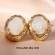 WILLIAM MILTON蜂舞贝母雕花轻奢袖扣男士衬衫袖口钉高端生日礼物 蜂舞贝母