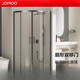 Jomoo customized curved sector sliding door shower room glass partition dry and wet separation 12 sector gun ash 1000mm*1000mm*1900mm does not include steam