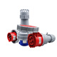 Delixi IP67 waterproof industrial aviation plug 63a socket 3-core 4 three-phase electricity 380v male and female 125 connection 3-core 63A exposed socket