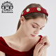 Royal sasa Royal salsa New Year Chinese red cloth wide style hairband does not jam the head, comfortable temperament hairpin zodiac year hair accessories
