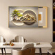 Hanxuan has a back mountain electric meter box decorative painting covering the light luxury landscape distribution box hanging painting cream wind gate box mural T9194 55*45cm (45*35) left push-pull gold frame