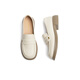 
Red Dragonfly Loafers Women's Spring New Style One-Standard Women's Shoes Thick Heels British Style Small Leather Shoes Women's Singles Shoes WLB14137 Beige 37