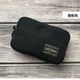 
Japanese men and women's personalized zipper short coin wallet clutch coin card bag min pocket bag storage bag black canvas small