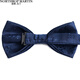 North Martin high-end silk bow tie for men wedding blue bow groomsman DS9A30