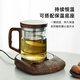 YIHUTEA Tea Cup Tea Water Separation Glass Office Tea Ceremony Tea Cup Men's Personal High-end Water Cup Low Price Volume Thickened Tea Cup 400ml