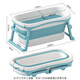 Century Baby (babyhood) bath bucket household adult bath bucket foldable bath bucket children's bathtub second child swimming bucket 322 blue