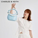 CHARLES/KEITH Pearl Portable Shoulder Crescent Bag Women's CK2-10270963 Light Blue Light Blue S