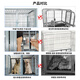HKML dog cage large dog outdoor with toilet sturdy Labrador Golden Retriever German Shepherd steel reinforced medium dog kennel single layer 190 breeding board bottom double open cage Ningxia, Gansu, Qinghai