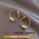 DL 1998 Fat Donglai same style 18k gold small waist earrings outlet counter K gold fashion light luxury earrings temperament ear gold silver needle