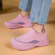 Children's flying knit casual shoes 2025 spring and autumn style multi-walking breathable socks shoes for boys and girls lightweight soft sole pedal 689 white and black 29