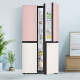 LG Kühlschrank S652GPB38B Mehrdimensionales Windbildschirmsystem 655L Importiertes prächtiges Temperaturpaneel Computertemperaturregelung LG S652GPB38B Pink Weiß