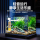Crazy aquatic plant fish toilet fish tank feces separator filter three-in-one fish circulating pump submersible oxygenation and water purification built-in 20w upgraded water pump with duck bilge suitable for 40-60cm fish tank