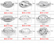 XD string pearl necklace button connection bracelet buckle connection buckle plug buckle accessories 925 silver buckle style 0-P2436 smooth one