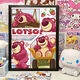 Taoli Shijia cartoon anime strawberry bear 1000 pieces wooden puzzle adult healing chinchilla children educational toy gift Doraemon-M1381 500 pieces jigsaw puzzle gift box + solid wood photo frame