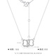 Jin Zhifu inheritance platinum chain set for women four-leaf clover PT950 platinum lucky four-leaf pendant for girlfriend and wife birthday gift four-leaf clover chain about 3.25 grams