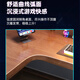 Huixun solid wood L-shaped desk corner computer desktop table corner table corner bedroom e-sports table home desk walnut #corner desk 140cm*50cm*75cm auxiliary seat length 100cm