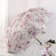 
Summer sun umbrella lace sun protection sun rain dual-use double-layer embroidery for women vinyl sunshade embroidery for women 838 pink print + double-layer vinyl fabric