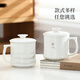 Shangyanfang mutton-fat jade porcelain tea cup home office mug with lid Dehua white porcelain water cup ceramic personal use 3mocai-free office cup