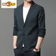 Cardigan en laine en tricot pour hommes du premier path 2025 printemps nouveau coréen slim costume pull tendance veste décontractée 9360 chameau m