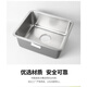 Kohler Kitchen 304 Fregadero de acero inoxidable Cuenca Prou ​​hogar debajo del mostrador Pequeño plato de placa de un solo fregadero 3884t Un solo ranura 3884T + grifo rotativo de un solo mango 8608