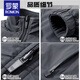 ROMON double-sided jacket men's coat autumn and winter new large size jacket fashionable outdoor windproof hooded plus velvet B209-3355 dark gray (reversible) 2XL