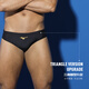 Mizuno (MIZUNO) briefs men's professional training swimming trunks men's adult quick-drying anti-chlorine hot spring pants swimming equipment B106 black gold series L [height 165-175 weight 60-75KG]
