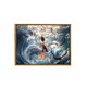 2025 Neues Nezha 2: Das digitale Ölgemälde des Dämonenkindes DIY Handbemalte Graffiti Cartoon Decoration LL12176 30*40 cm dicke Innenrahmen