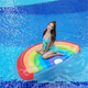 Miruo Grand flotteur de nuages ​​gonflables épais sur le lit d'eau arc-en-ciel chaise salon de natation