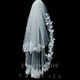 Biyun Bride Wedding Main Wedding Veil Super Fairy Style Photo Studio Shooting Props Double Layer White Simple Lace Veil One layer 70 and one layer 95 plus hair comb 60cm80cm