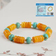 Potala Palace unique beeswax green pine bracelet for men and women 925 silver disc to play transfer bead bracelet birthday gift for girlfriend