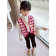 Girls Sweater Vest 2025 Spring and Autumn New Style Children's Knitted Vest Baby Retro Jacquard Cardigan Top Black BF074 Classic Diamond Vest 120