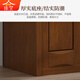 师梵 胡桃色实木衣柜简约推拉大门衣橱可加边加顶YF-1503#四门+大边柜