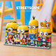 IXJSN Internet celebrity street view Minions are compatible with LEGO building blocks, children's educational assembling small particle desktop ornaments birthday gifts, Minions with big eyes and cuteness/Internet celebrity street view building blocks/suitable for gifts, Minions 4-in-1, exquisite color box